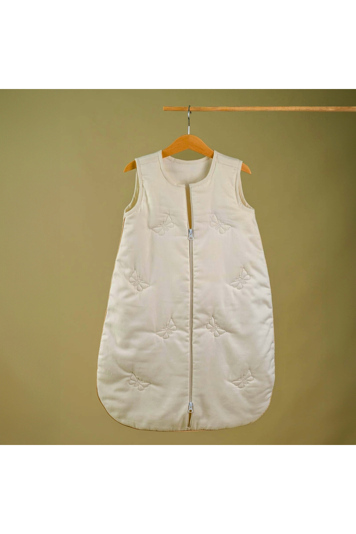 %100 İpek Dolgulu Organik Bebek Uyku Tulumu - Bebeğiniz İçin Antialerjik ve Sıcak Uyku Deneyimi - Görsel 3