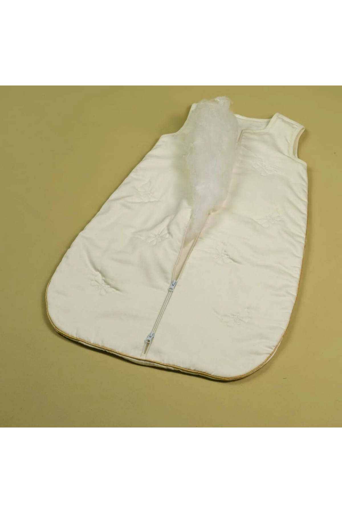 %100 İpek Dolgulu Organik Bebek Uyku Tulumu - Bebeğiniz İçin Antialerjik ve Sıcak Uyku Deneyimi - Görsel 4
