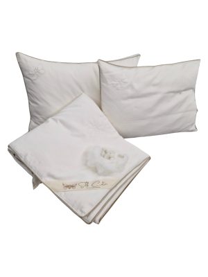 %100 İpek Çift Kişilik Yorgan ve Yastık Seti 2 Adet %100 İpek Alçak Yastık Çift Kişilik İpek Yorgan